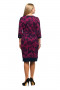 Платье "Олси" 1705032/2V (Розовый/синий узор)