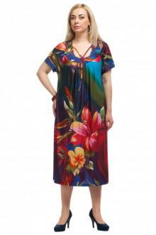 Платье "Олси" 1605033 ОЛСИ (Цветы крупные)